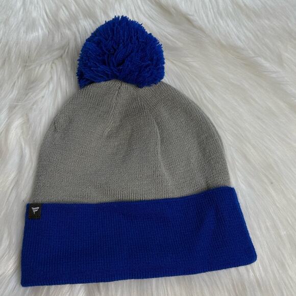 Fanatics New York Rangers Blue and Gray Cuffed Beanie - Picture 3 of 4